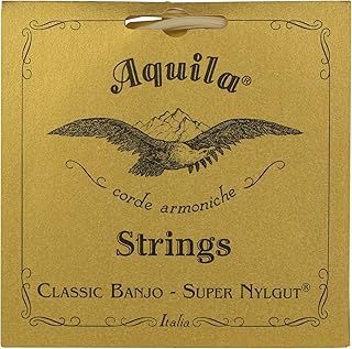 Aquila New Nylgut AQ-1B Medium Tension DBGDG 4th Red Series Banjo Strings 5-Piece Set