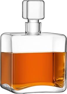 LSA International G1691-36-301 Cask Square Decanter, Glass, 1000 milliliters