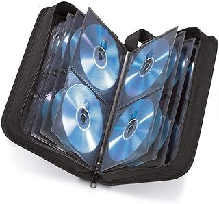 Hama CD Wallet | CD/DVD/Blu-Ray | Folder for Storage, Space-Saving for the Office, Car and at Home | Black