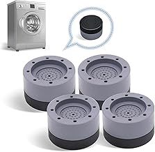 4PCS Washing Machine Feet Pads, Anti Vibration Mat,Rubber Feet Pad, Anti-slip Pad, Shock Absorber, Non-slip Fixed Anti-deviation, Used for Dryer, Washing Machine, Dishwasher (Gray)