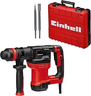 Einhell TE-DH 5 SDS Plus Demolition Hammer | 5 Joule Electric Pneumatic Drill, Vibration-Cushioned Handle Concrete Breaker | 750W Single Impact Force Jack Hammer With Pointed and Flat Chisels