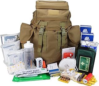 EVAQ8 Emergency Survival Kit 4-Person 72-Hour Disaster Grab Bag