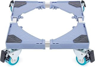 ilauke Adjustable Base for Washing Machine, Appliance Wheels Base for Fridges, Multi-functional Movable Base for Dryers, Refrigerators, Freezers, Easy to Move (45-75cm)