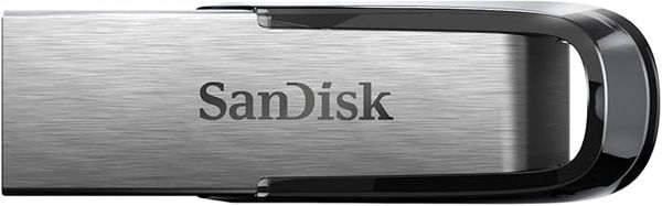 SanDisk Ultra Flair, 512GB, USB 3.0, 150MB/s Read, Durable, Sleek Metal Casing, Silver/Black