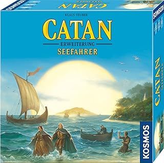 Kosmos 682705 CATAN - Seefahrer, Erweiterung zu CATAN - Das Spiel, Brettspiel für 3-4 Personen ab 10 Jahre, Familienspiel, nur spielbar mit dem Basisspiel, Strategiespiel, Siedler von Catan