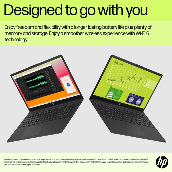 HP 15.6" Laptop | Intel Core™ 5 120U Processor | 16 GB RAM | 512 GB SSD | Intel Graphics | FHD Anti-Glare Display | Windows 11 Home | Fast Charge | Jet Black | 15-fd0005sa
