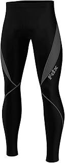 FDX Men’s Cycling Tights, 3D Padded, Thermal, Water Resistant, Lightweight, Super Roubaix Fabric, Winter Cycle Trousers, Bike Riding Pants, Highly Elasticated Bicycle Leggings