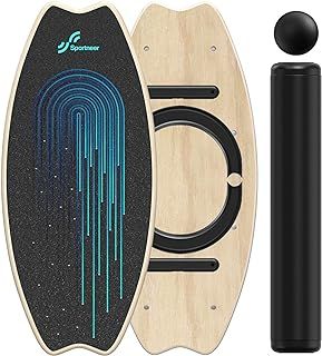 Sportneer Balance Board indoor board skateboard, indoor surfboard trick board and balance board for children and adults