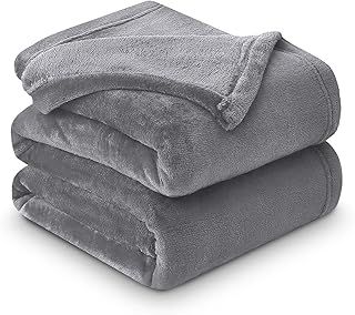GC GAVENO CAVAILIA Mink Fluffy Blanket, Soft & Cosy Thermal Throw For Sofas, Cuddle Warm Throws For Beds, Silver, Fur Throw ( 150 x 200 cm )
