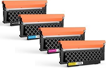 Skydo 117A Toner Cartridges Compatible for HP 117A Toner W2070A W2071A W2072A W2073A for HP Color Laser MFP 178nw 179fnw 150nw 150a 178nwg 179fwg Printer (Black, Cyan, Magenta, Yellow)