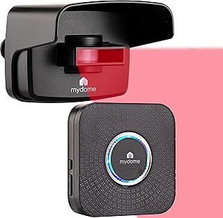 Mydome Wireless Driveway Motion Alarm | DIY Home Security Motion Sensor Plugin Chime Kit, Designed for Gardens, Sheds & Outdoor Security, Clear Audio & Visual Notification