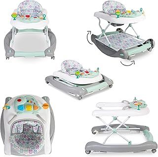 Red Kite Baby Go Round Twist & Walk 3 in 1 Walker, Rocker and Push Along, Aqua