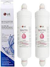 LG ADQ73693901 Replacement Refrigerator 'Push Fit Fitting' Fridge Water Filter Cartridge (2 Pack)