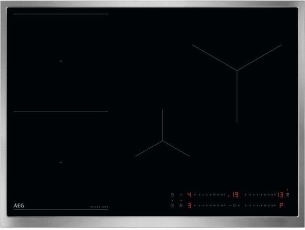 AEG Self-sufficient Induction Hob 70 cm - Made in Germany - 4 Flex Zones with Bridge (Combination of 2 Zones) - Power Function - SuperFlat Frame - Timer - Touch - Compatible with Automatic Hood
