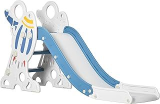 Kids Slide Indoor Freestanding Baby Slide Space Theme for Ages 1.5-3 Years - Blue