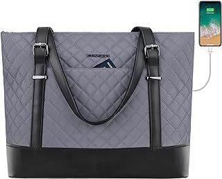 KROSER Laptop Tote Bag for Women, Work Bag Purse Teacher Bag 15.6 Inch Laptop Bag Computer Work Briefcase Handbag Shoulder Bag