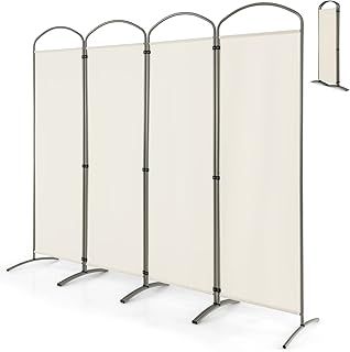 Folding Room Divider, 4/6-Panel Room Partition Protective Screens, Freestanding Wall Privacy Screen Protector for Living Room Bedroom Office