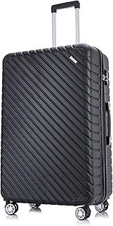 29" Large Suitcases on 4 Wheels Lightweight Hard Shell Luggage Durable Check in Hold Luggage Built-in 3 Digit Combination Black 100 Liter