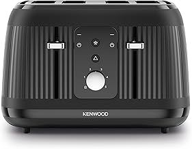 Kenwood Dawn Toaster, 4 Slot Toaster, Reheat, 5 Browning Settings, Defrost and Cancel Functions, Pull Crumb Tray, TFP09.​000BK, 1800W, Midnight Black
