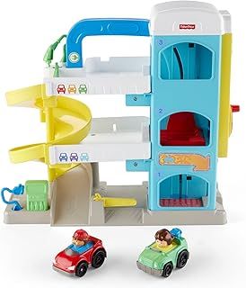 Fisher-Price Little People Helpful Neighbor's Garage, Vehicle Playset, Multicolour