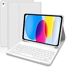 Keyboard case for ipad 10th Generation 2022/A16 11th Generation inch 2025(10.9/11 Inch), UK Layout Detachable Wireless Bluetooth Keyboard Case for ipad 11/10 Gen - Grey