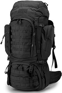 60L Tactical backpack Military Rucksack MOLLE Camping and Hiking Backpack High Capacity with Rain Cover for Trekking Mountaineering Hunting Traveling