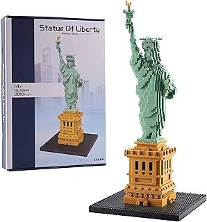 FULHOLPE Statue of Liberty Model Building Blocks Kit, 2810 Pieces New York Landmark Architecture Mirco Bricks Model Set, Nano Blocks Architecture Construction Toy Not Compatible with Major Brands