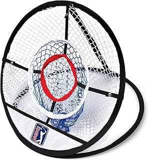 PGA TOUR Perfect Touch Chipping Net - 3 Ring Net for Wedge Practice, Ideal for Garden, Perfect Golf Gifts for Enthusiasts