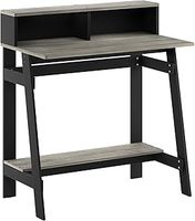 Furinno Simplistic A Frame Computer Desk, Study Desk, Writing Desk, Black/French Oak