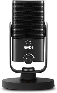 RØDE NT-USB Mini Versatile Studio-quality Condenser USB Microphone with Free Software for Podcasting, Streaming, Gaming, Music Production, Vocal and Instrument Recording