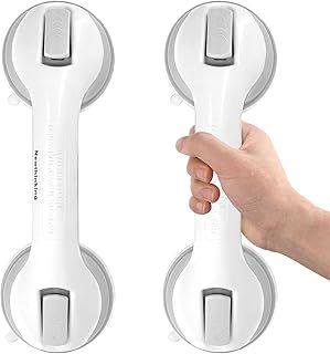 Suction Bathroom Grab Rails, Hand Rail for Disabled, Portable Mobility Aids Safety Handle with Suction Cup Fitting, No Fixings Needed for Bathroom, Children and Disability Aids (1 Pack)