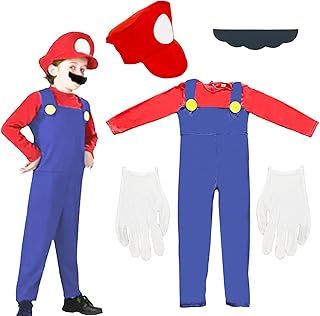 4 Pcs Fancy Dress Costume for Kids 5-6, Bodysuit Cosplay for Birthday Costumes for Boys