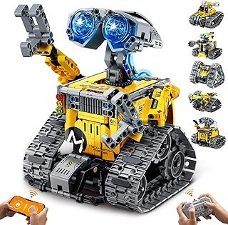 Technic Robot Building Kit for Kids Boys Aged 6-12, Remote & App Controlled Toy Set, Creative STEM Gifts for Christmas & Birthday, Build 6in1 Model with 631 Pieces