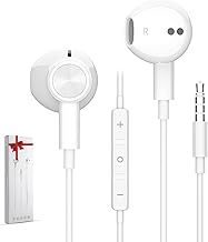 ACAGET Wired Headphone 3.5mm Jack, Magnetic Earphones with Microphone Noise Isolation Earbuds in Ear for iPhone 6 iPad for Samsung A25 A05s A15 A14 S9 S10 for ASUS Laptopfor PS5 MP3 for School Student