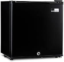 Barcool Bar25 LED - Mini Fridge Black | 25L Mini Bar | Super Quiet for Bedrooms, Hotels & Guesthouses | LED Light + Lockable | Low Energy (25L)…