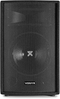 VONYX SL10 10-Inch Passive Speaker, 500W 2-Way Unpowered PA DJ System with Bass Reflex, Piezo Horn, 8 Ohm, Pole Mountable Design, Ideal for Parties & Events