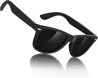 Sunier Sunglasses Mens Polarised, Retro Square Ultralight Driving Fishing Running Cycling Shades Mens Womens with UV400 Protection