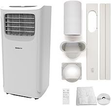 Shinco 9000BTU 4-in-1 Portable Air Conditioner, Cooling,Dehumidifier,Fan with 2 Speeds,Sleep mode,Digital Display&Remote Control,and 24 Hour Timer for Rooms Up to 237ft