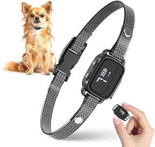 XTBCN Anti Bark Collar for Small Dogs, Humane No Shock Bark Collar for Dogs, Rechargeable Barking Collar with 7 Sensitivities, 3 Adjustable Modes Beep & Vibration, IP67 Waterproof, Black