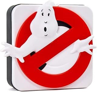 Numskull Ghostbusters 3D Lamp Wall Light,Plastic - Ambient Lighting Gaming Accessory for Bedroom, Home, Study, Office, Work - Official Ghostbusters Merchandise