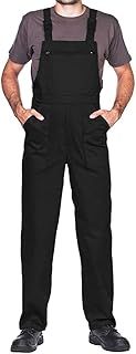 Work Bib and Brace Overalls, Overalls Men, Bib and Brace Dungarees Mens, Made in EU, Mazalat Protective Coverall, S -3XL Size - Made in EU - Work Trousers for Man, Lots of Colors