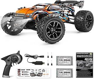 HAIBOXING RC Cars,1:18 36 KM/H High Speed Remote Control Cars for Adults Kids,2.4GHz 4WD Waterproof Off-Road Monster Truck with Two Batteries, ALL Terrain Buggy Vehicle Car Toy Gifts for Boys