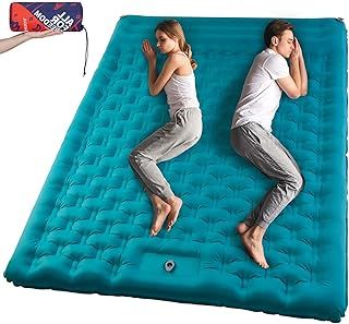 AKSOUL Self Inflating Sleeping Mat for Camping: 8-12CM Thickness Single Camp Mattress, Double Joinable Camping Inflatable Mat