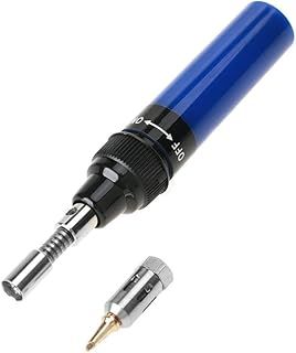 Cordless Butane Soldering Iron Gas Soldering Iron Mini Butane Torch Pen Gas Blow Torch Soldering Iron Gun Welding Pen Tool, For Welding of Electronic Products and Motherboard Circu (Blue)