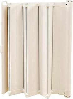 BabyDan - Guard Me Auto Retractable Stair Gate, 55-89 cm width, One-Hand Operation Safety Gate, Child and Pet Gate, White, Made in Denmark