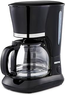 GEEPAS 1.5L Filter Coffee Machine | Anti-Drip Auto-Off Feature | 800W Black