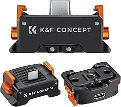 K&F Concept Charging Adapter Base For DJI OSMO POCKET 3 Quick Release Type-C Charging Stand Dock Desktop Mount Interface Holder