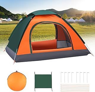 Lishetimig Camping Tent,Automatic 2-3 Man Person Instant Tent,Pop Up Tent, Lightweight, Waterproof, Easy Set Up for Outdoor Camping, Hiking, Mountaineering, Beach, Include Carry Bag