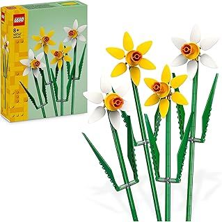 LEGO Botanicals Daffodils - Faux Flowers Building Set - Desk Decoration or Floral Bouquet Home Decor - Gift for 8+ Year Old Girls, Boys and Teenagers - Botanical Collection - 40747