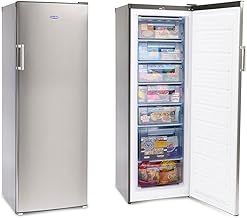 Iceking 170x60cm 242 Litre Tall Freezer with 7 Freezer Compartments, Adjustable Thermostat and Feet- 2 Year Guarantee (Silver)